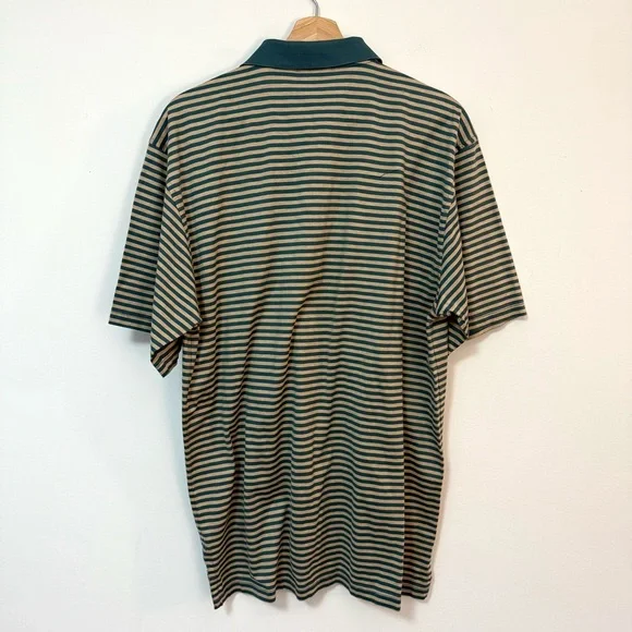 Lot of 2 Peter Millar “Cassique” Kiawah Island Golf Made In Korea Striped Polos